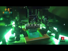 Automatic flat screen printing machine for lid top