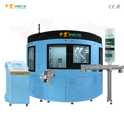 folha quente automática da máquina de impressão da tela da cor 380V 7 que carimba a máquina do verniz